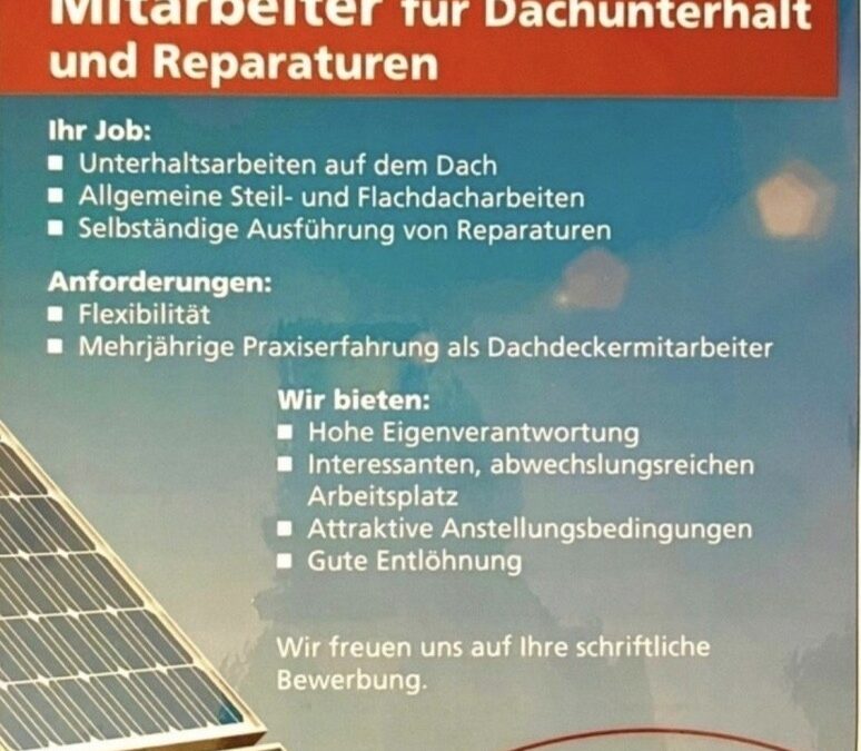 Wir suchen dich!