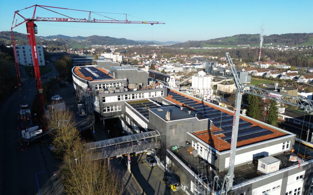 Effizienz und Präzision auf der Grossbaustelle Hechtacker, St. Gallen