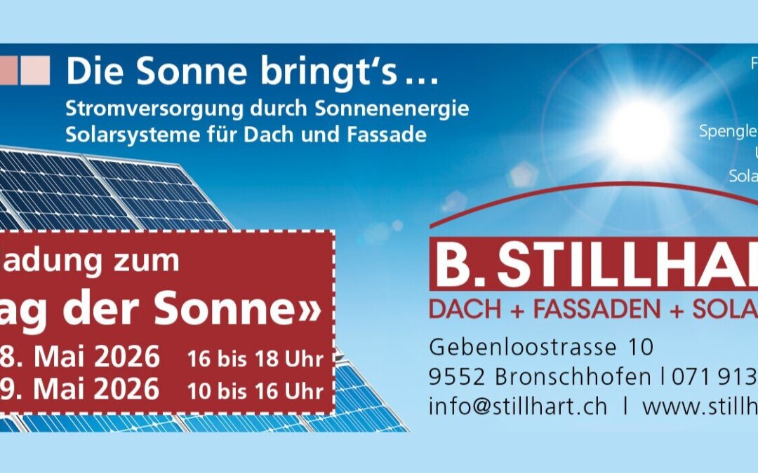 Die Sonne bringt’s…
