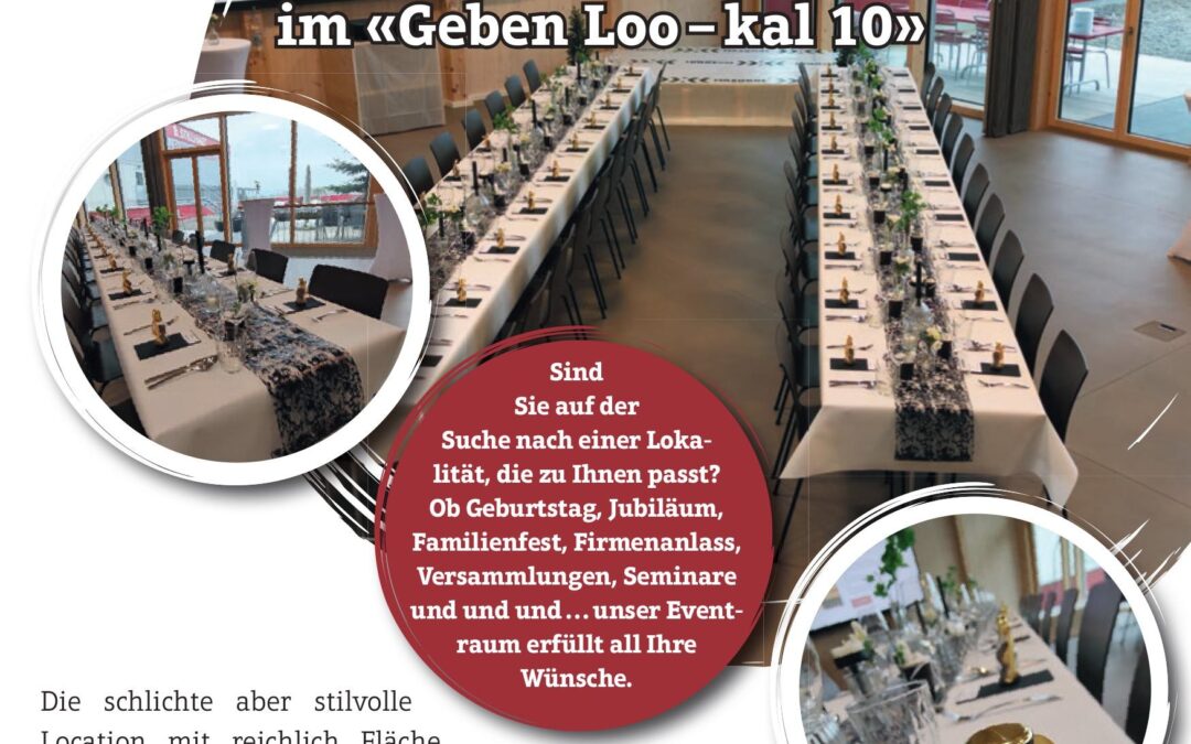 Herzlich willkommen im Geben Loo-kal 10