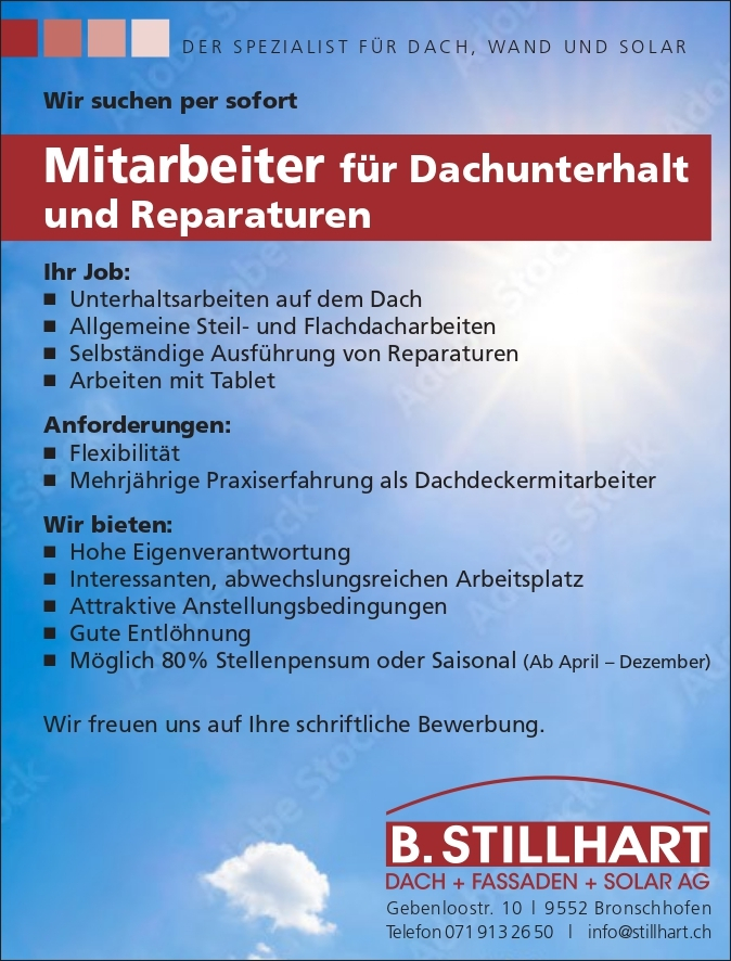 Wir suchen Dich!