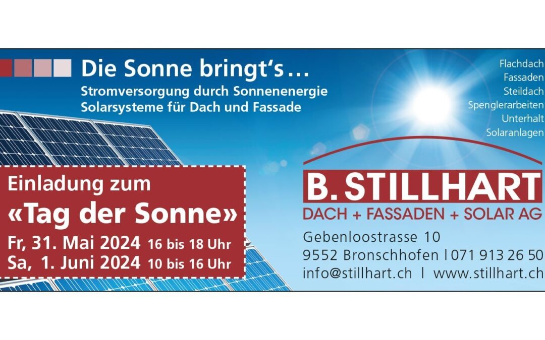 Einladung zum «Tag der Sonne»